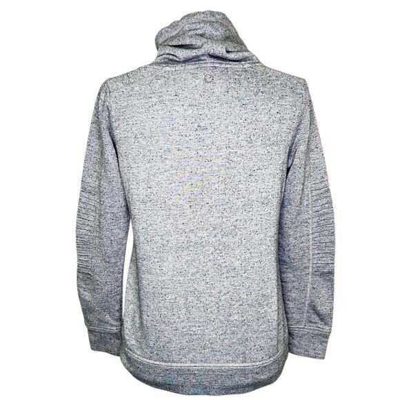 Steve Madden Gray Cowl Neck Pullover Sweatshirt Thumbholes Pocket Small - Picture 7 of 9